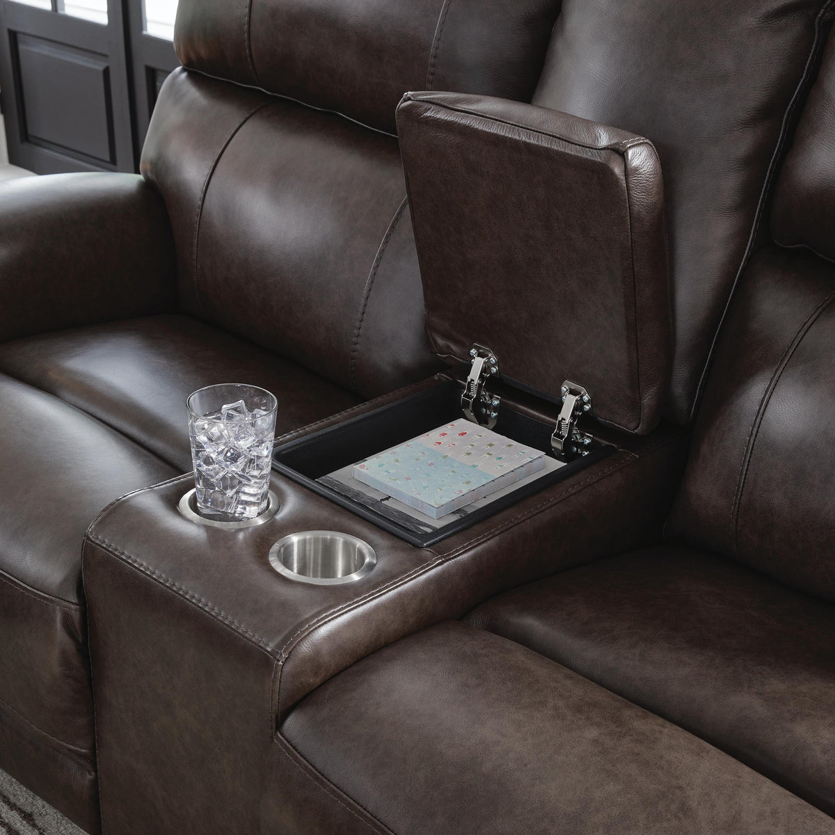 Crossplex Power Reclining Loveseat with Console - PCU6450618