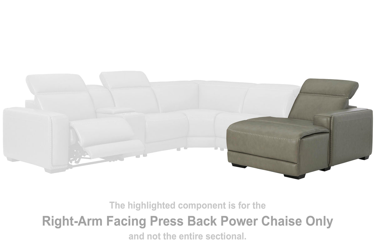 Correze Right-Arm Facing Power Reclining Back Chaise - U9420297