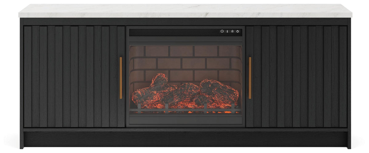Cadmori 63" TV Stand with Electric Fireplace - W2616W2
