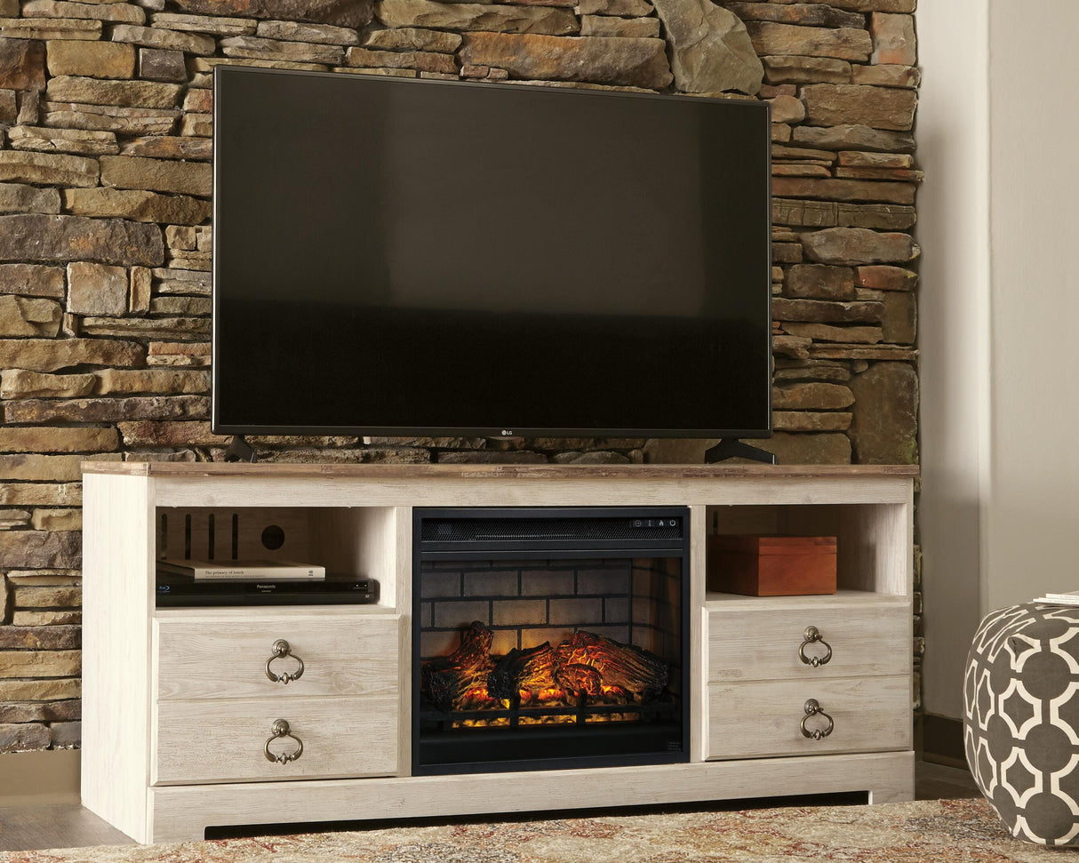 Willowton 64" TV Stand with Electric Fireplace - W267W8