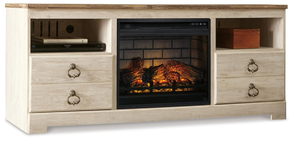 Willowton 64" TV Stand with Electric Fireplace - W267W8