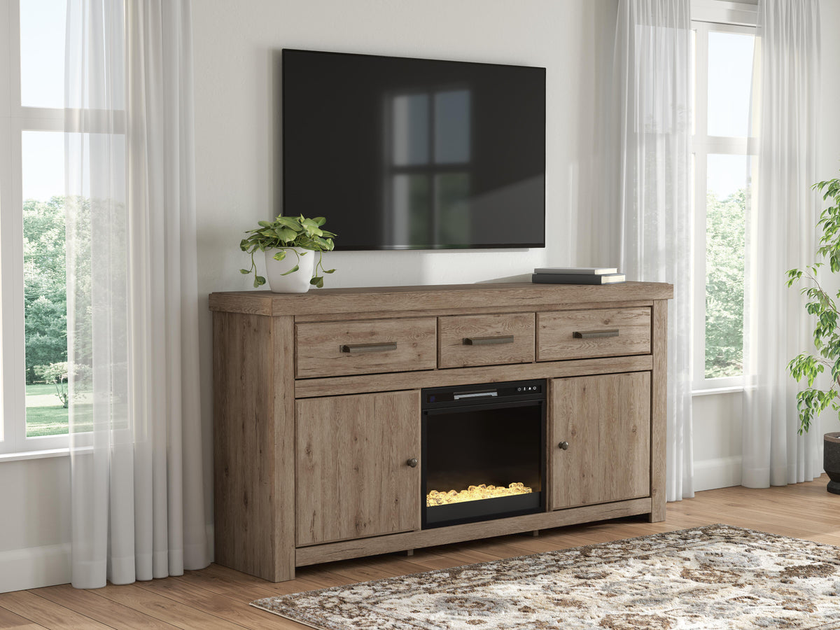 Garistyn 73" TV Stand with Electric Fireplace - W2844W4