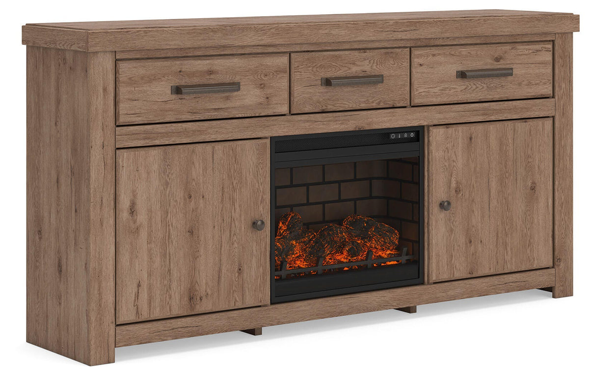 Garistyn 73" TV Stand with Electric Fireplace - W2844W3
