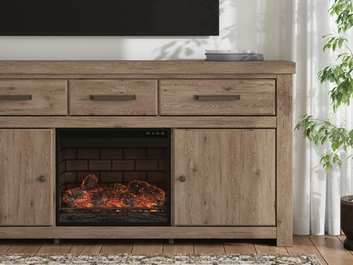 Garistyn 73" TV Stand with Electric Fireplace - W2844W3