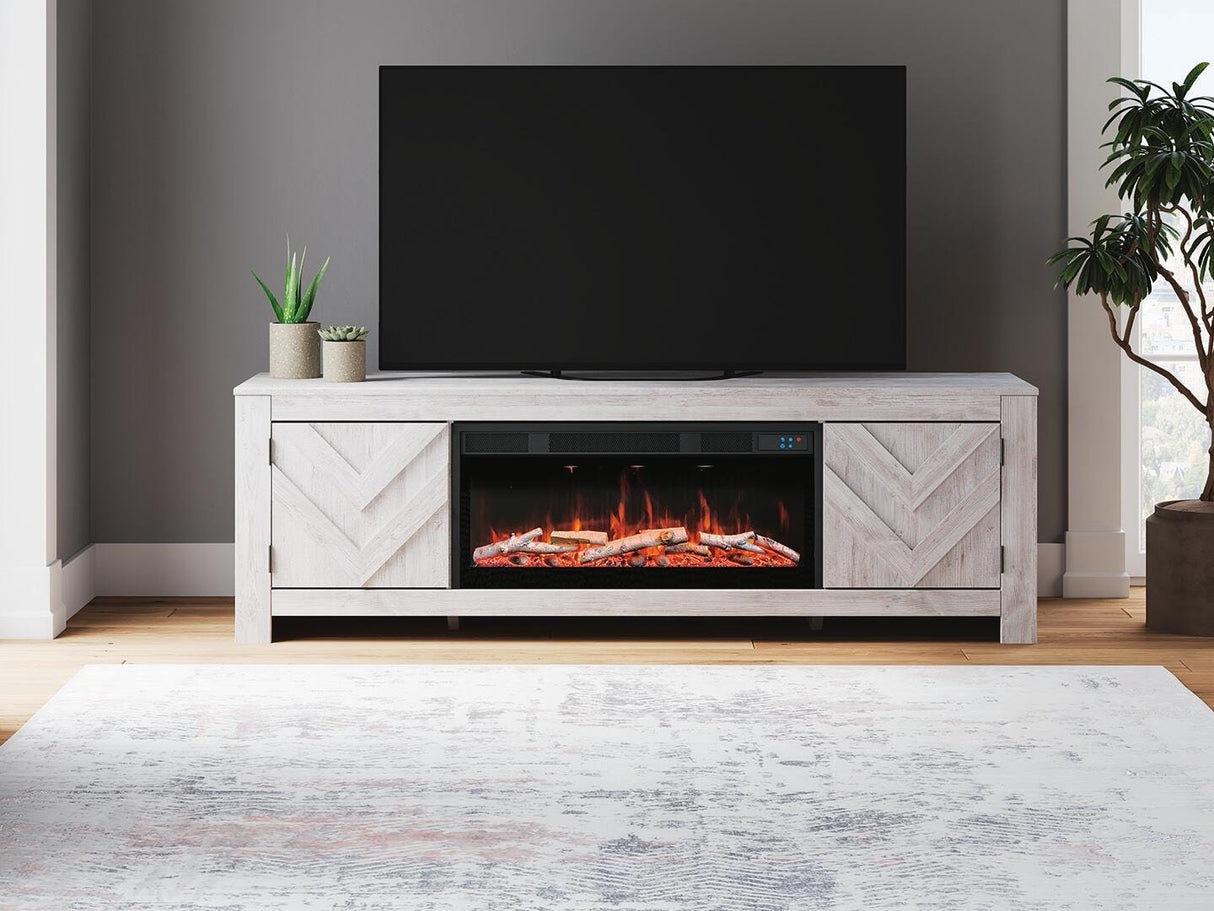 Cayboni 71" TV Stand with Electric Fireplace - W3788W1