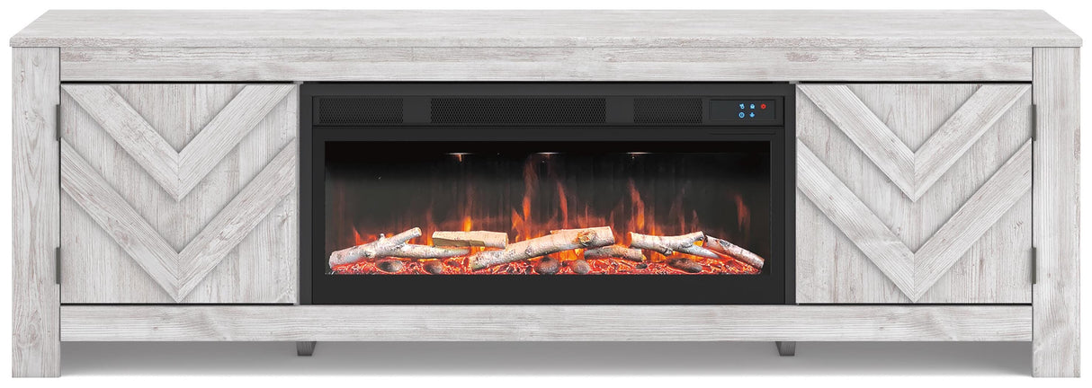 Cayboni 71" TV Stand with Electric Fireplace - W3788W1
