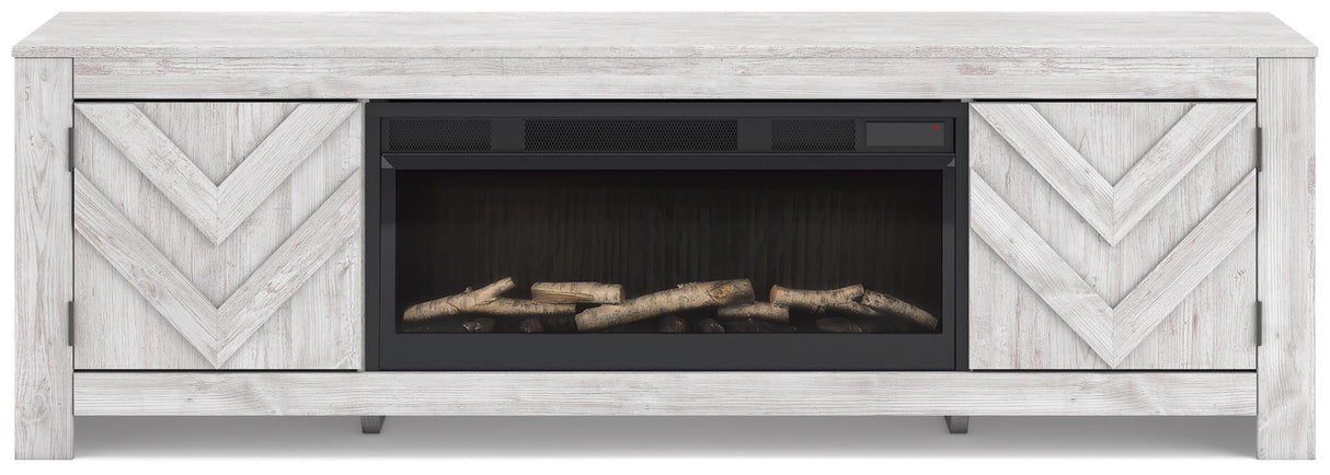 Cayboni 71" TV Stand with Electric Fireplace - W3788W1