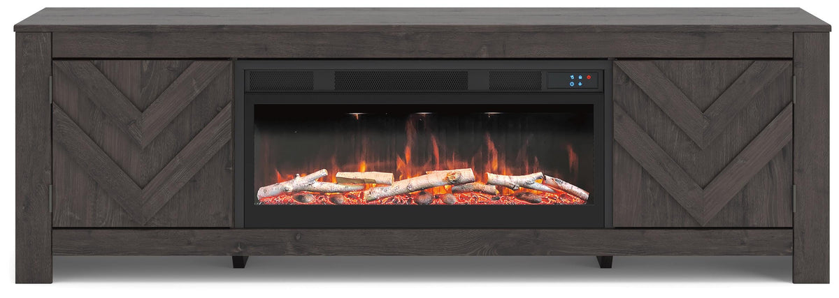Cayboni 71" TV Stand with Electric Fireplace - W3789W1