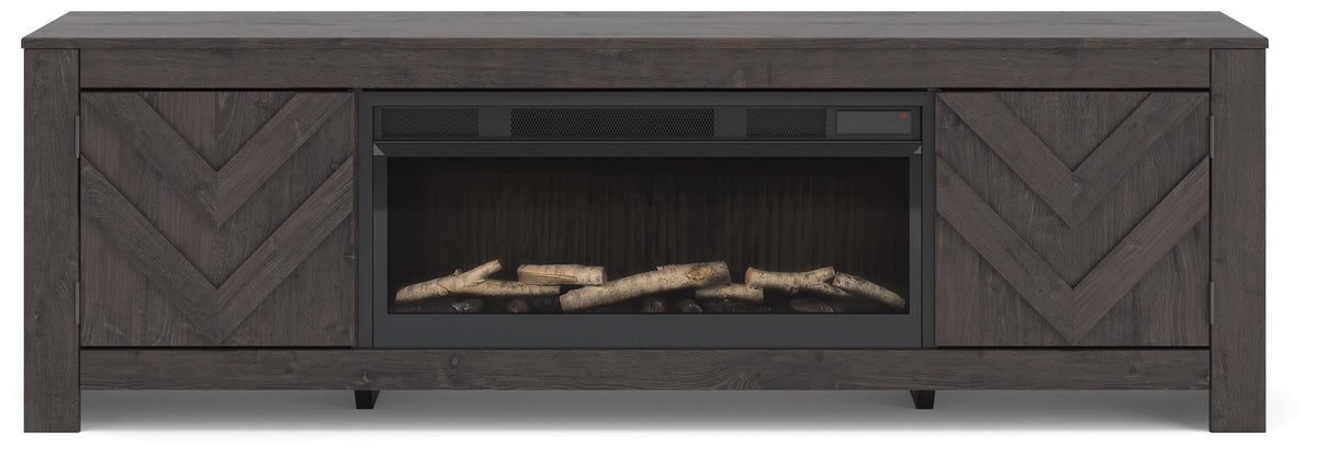 Cayboni 71" TV Stand with Electric Fireplace - W3789W1