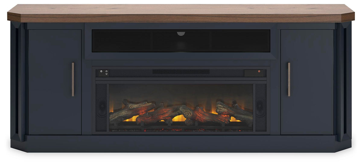 Landocken 83" TV Stand with Electric Fireplace - W402W1