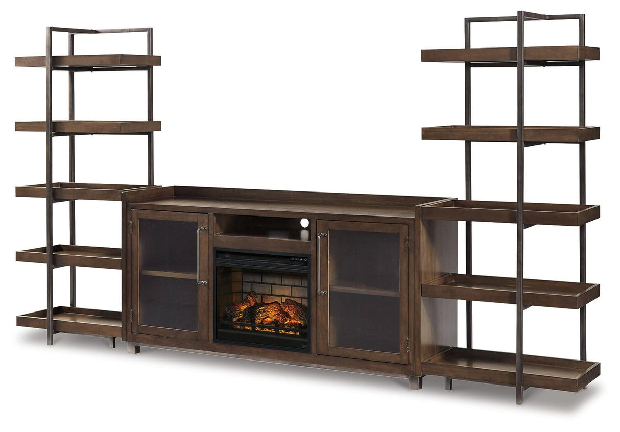 Starmore 3-Piece Wall Unit with Electric Fireplace - W633W6