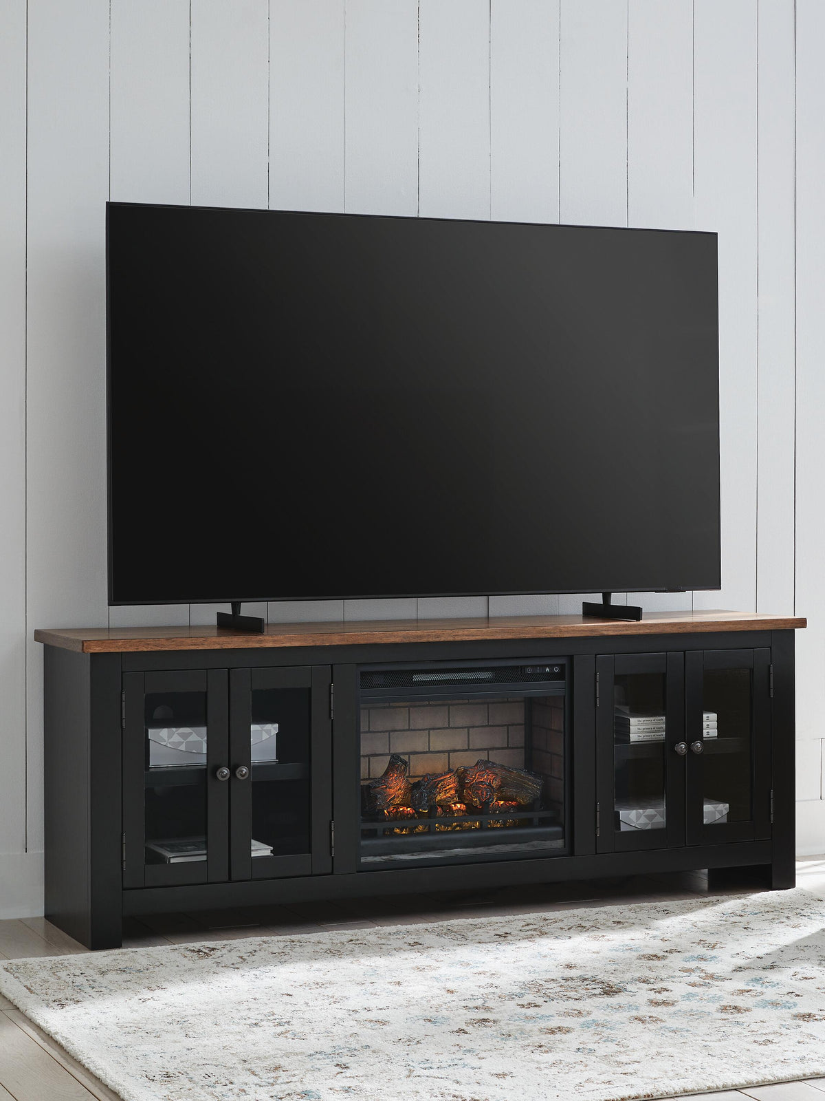Wildenauer 76" TV Stand with Electric Fireplace - W664W1
