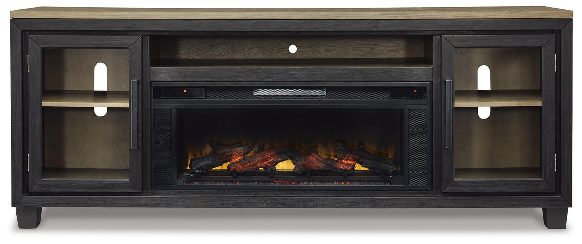 Foyland 83" TV Stand with Electric Fireplace - W989W1
