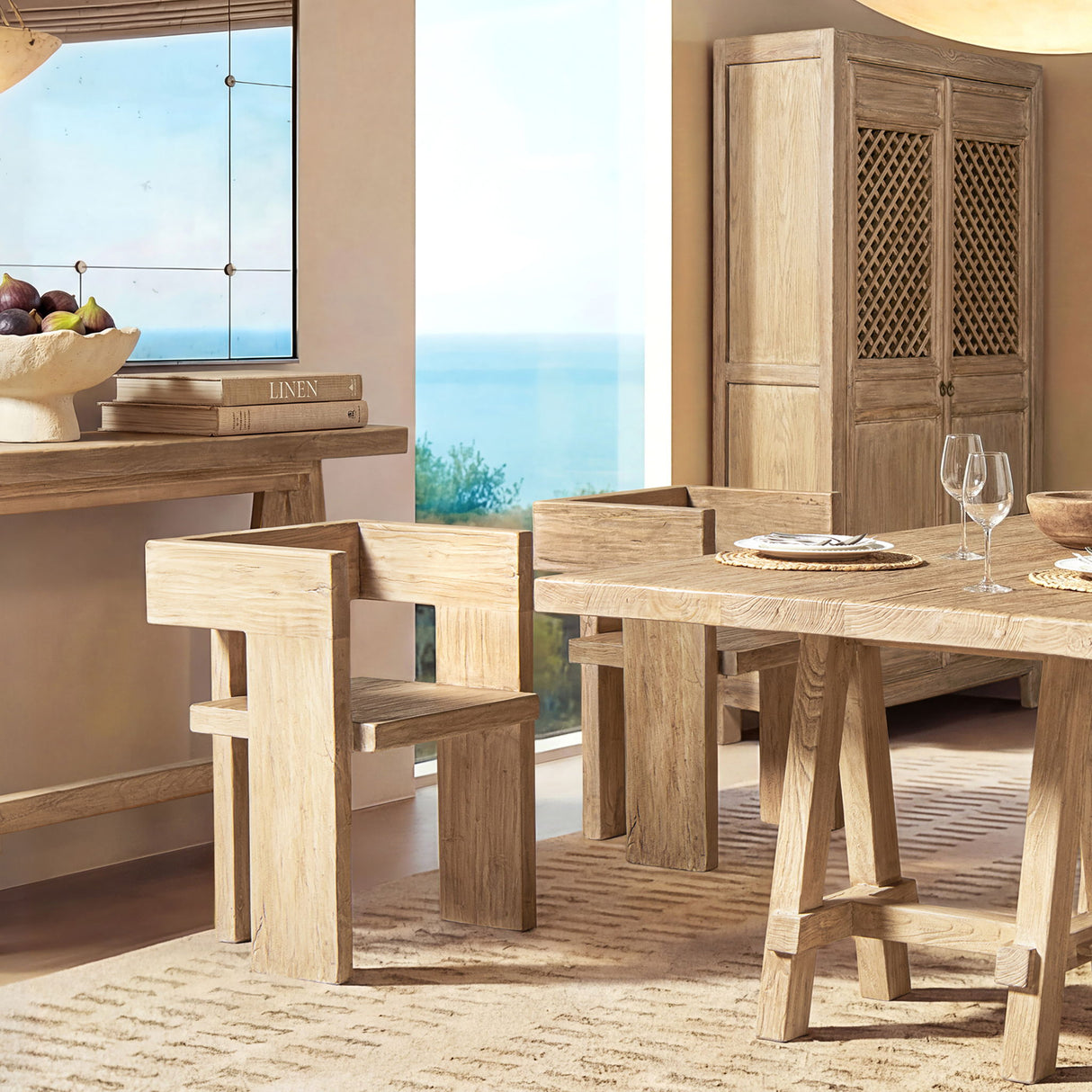 Avenel - Sculptural Block Accent Chair
