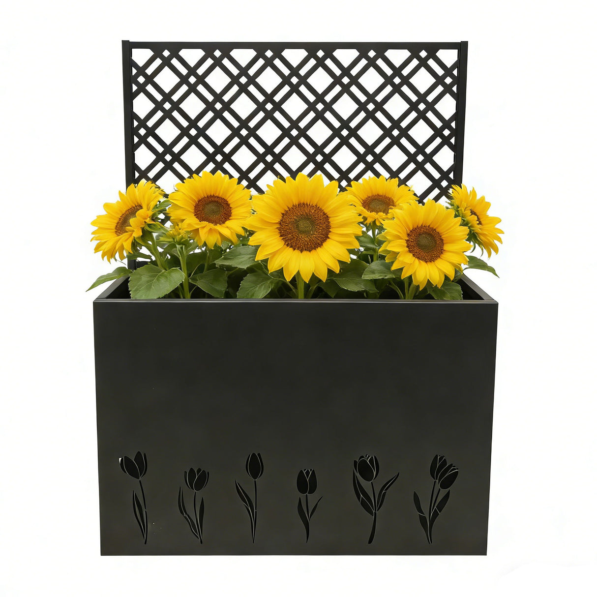 Tall Planter Raised Garden Bed With Trellis