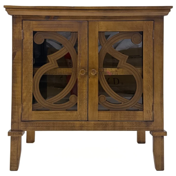 VA HARP 2 DOOR CONSOLE WITH GLASS - HARP2DC