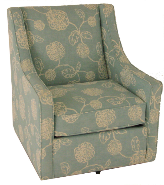 ZCHAIR Oslo Ivory Swivel Rocker - 1580SWO