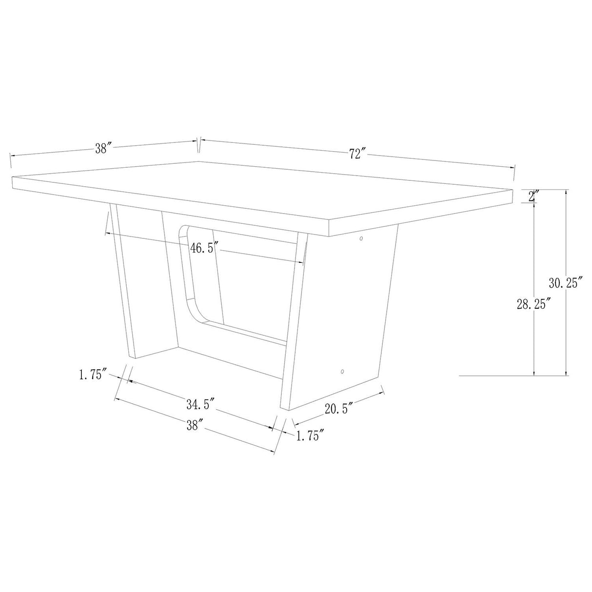 Maroney - Dining Table - Espresso