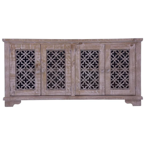 ZVA LACY CAPPUCCINO 4 DOOR CONSOLE - LACY4C