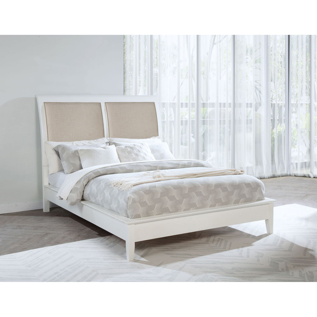 Talia - Upholstered Panel Bed