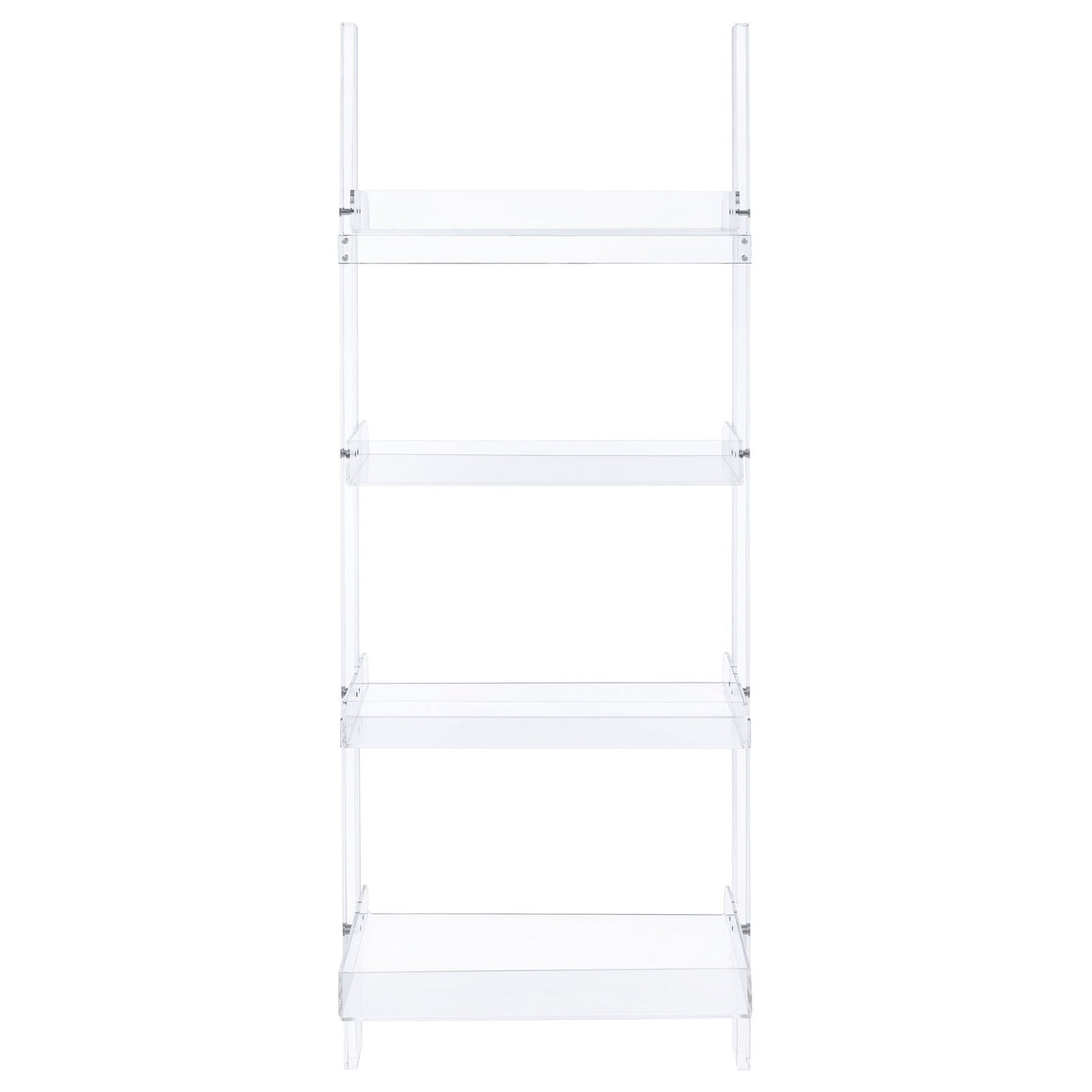 Cimarron - Ladder Bookcase With 4 Shelves - Clear