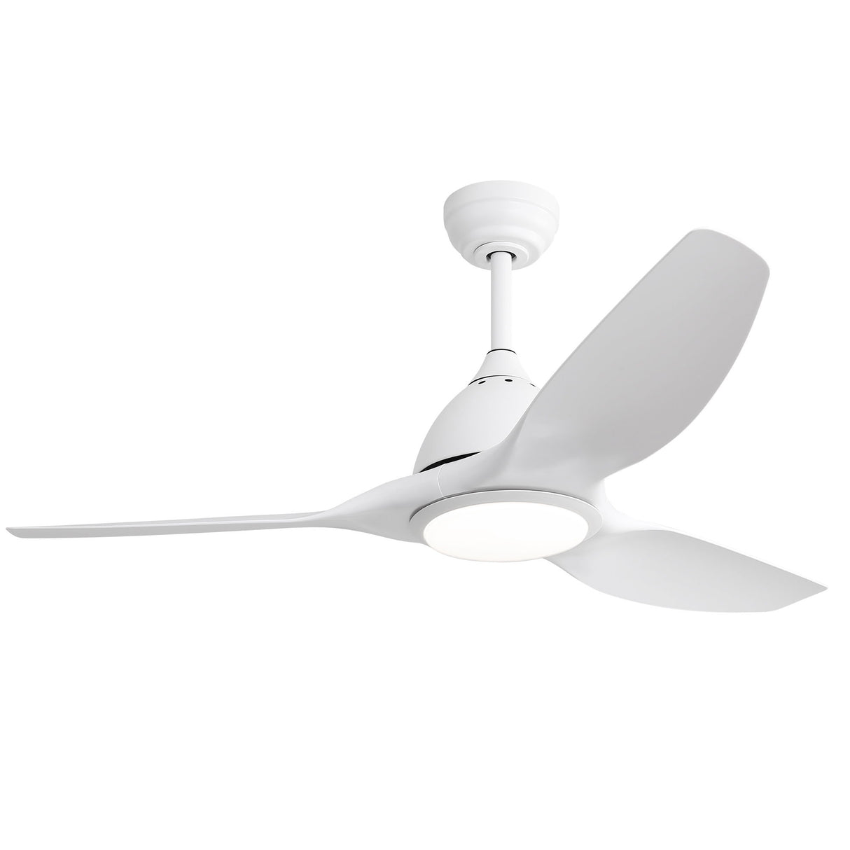 Ceiling Fan With Remote Control And LED Light, Blades, Reversible DC Motor For Indoor / Outdoor Use - White