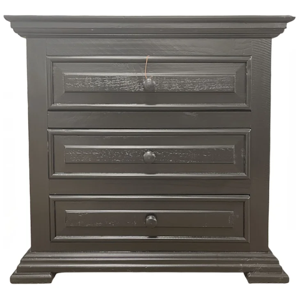 ZVB CHALET BLACK 3DR NIGHTSTAND - 3701NTBL