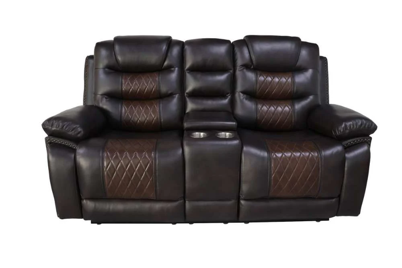 U7005-25-BRN NIKKO RECLINING LOVESEAT W/CONSOLE - U7005-25-BRN