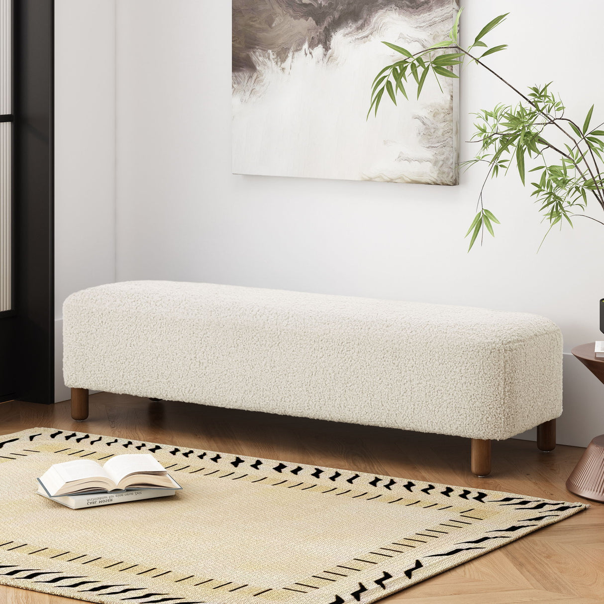 Comfortable Ottoman - White