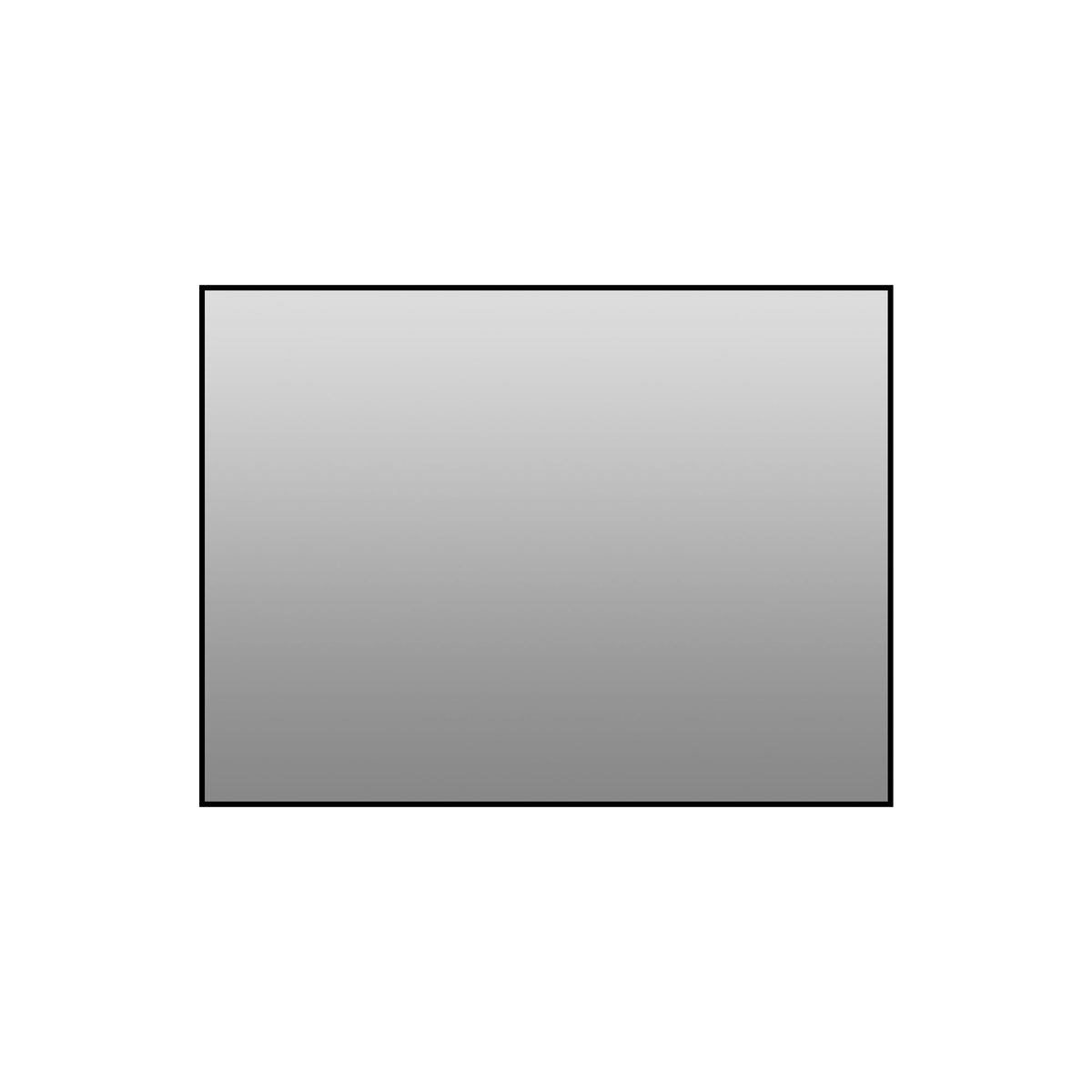 Rectangular Framed Bathroom Wall Mirror, Horizontal Or Vertical Mount