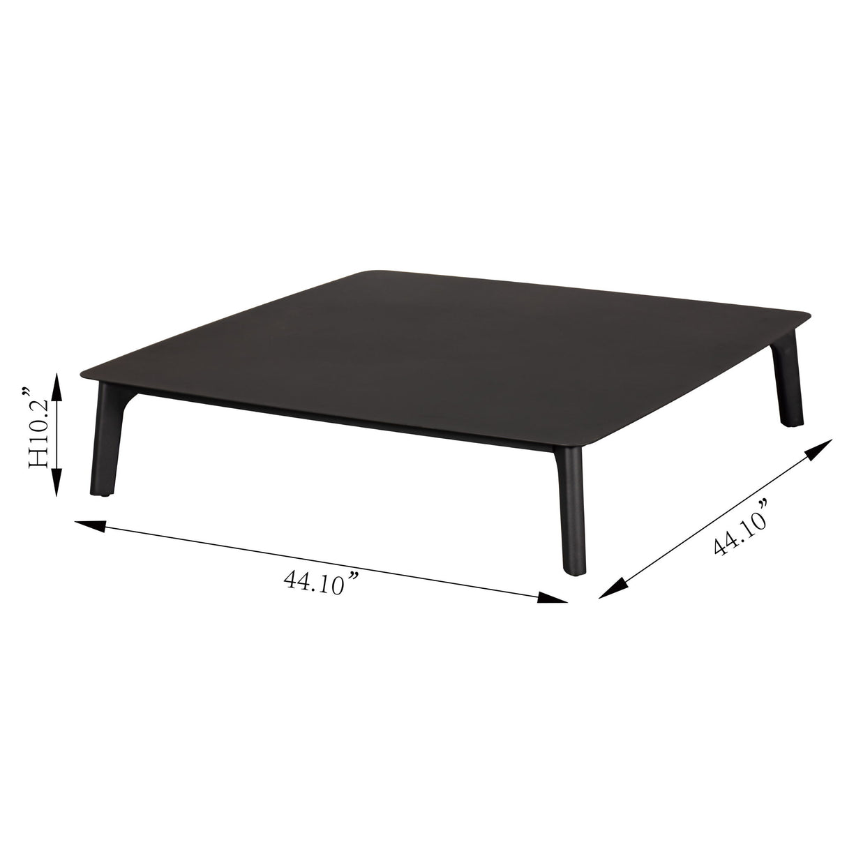 Sofa Set Coffee Tables For Outdoor - Black / Black Multi