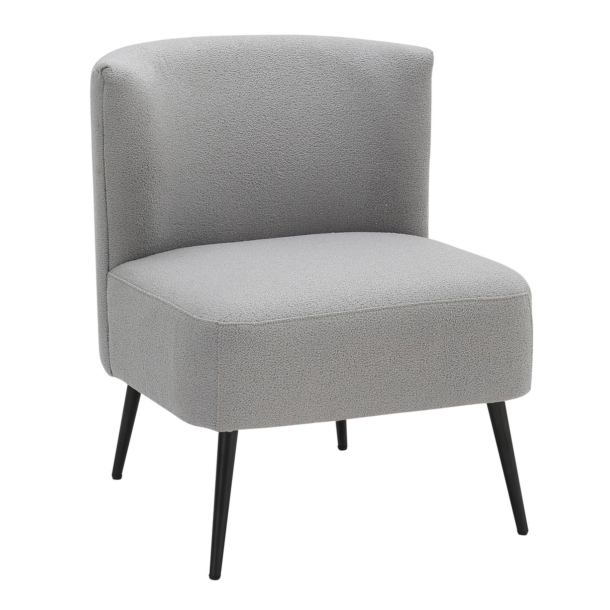 Fran - Contemporary Slipper Chair - Gray