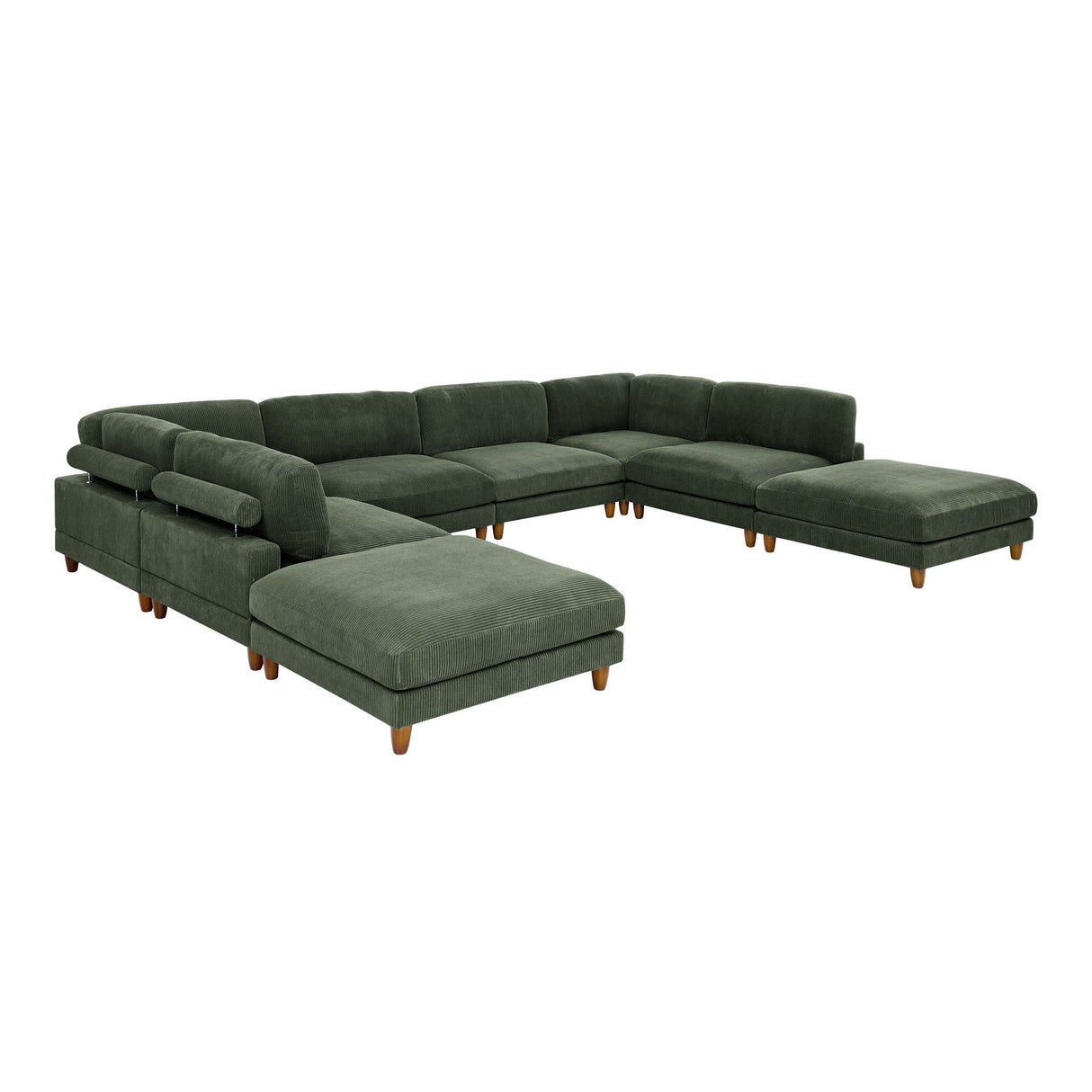 Modern Modular Sectional With Adjustable Back Support