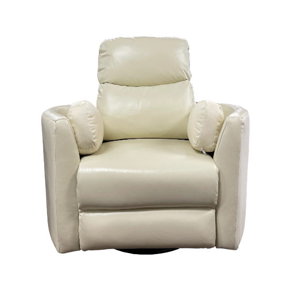 HOMECREATIVE IVORY WYATT PWR GLIDING RECLINER - HCD1257I