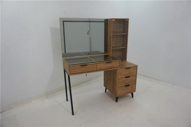 Souza 5-Drawer Makeup Vanity Table With LED Mirror Mango - 930283