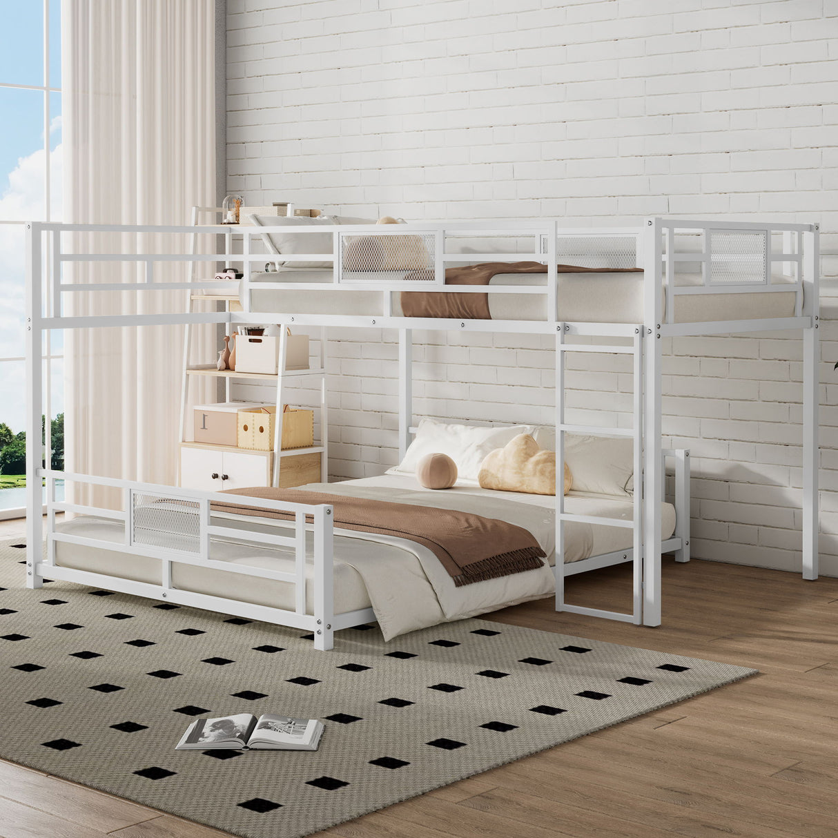L-Shaped Bunk Bed & Safety Guaranteed