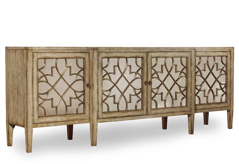 Sanctuary Four-Door Mirrored Console - Surf-Visage - 3013-85001