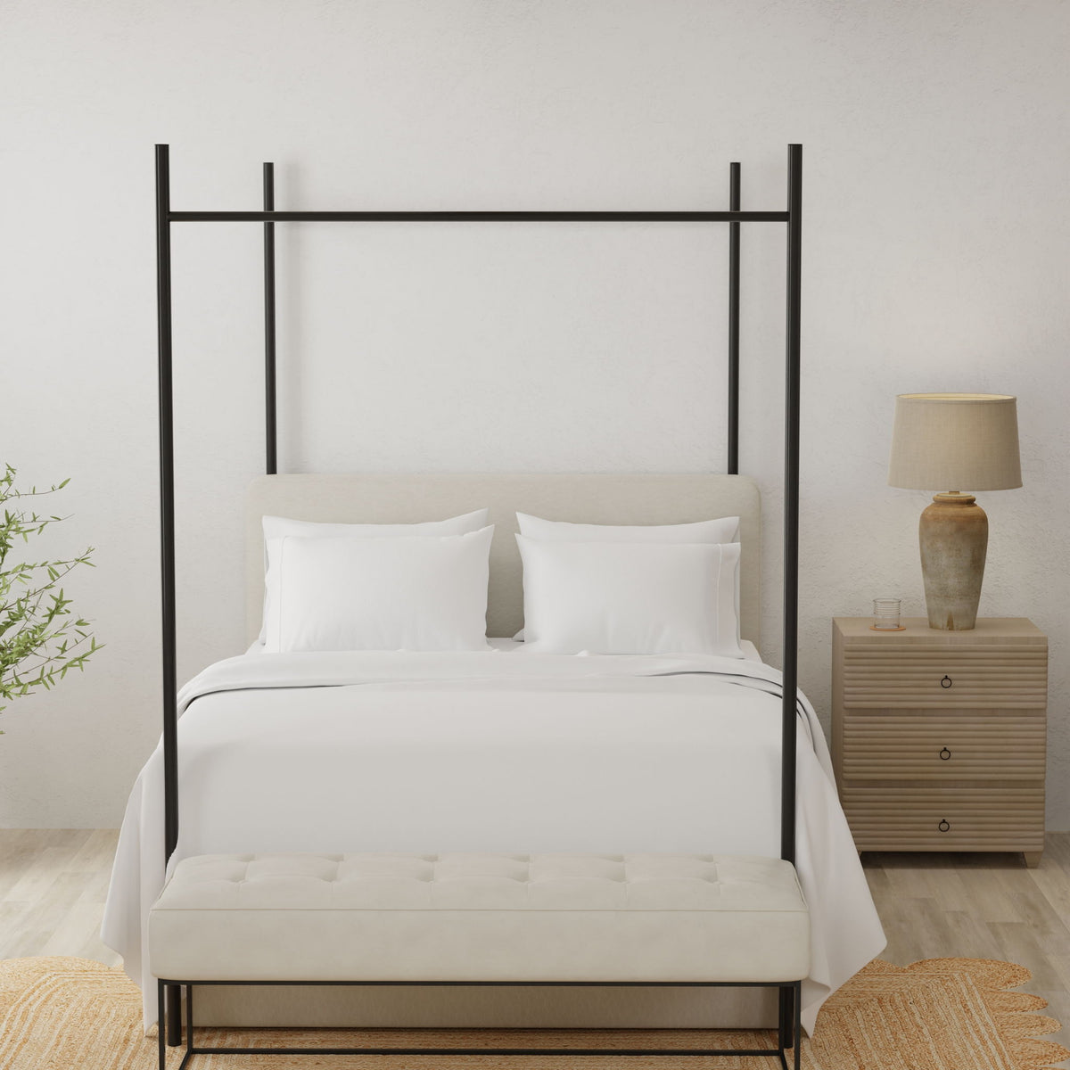 Brushed Hypoallergenic Split Sheet Set
