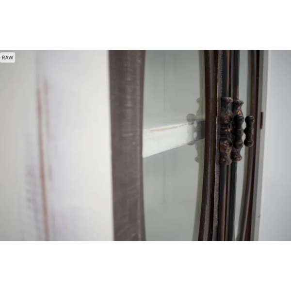 FISH VITRINE NERO WHITE WITH ASHE DOORS MIC-177-FVG NASH (NW ASHE DOORS) - Q44O2