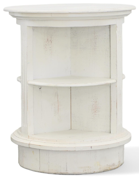 ZVA CHALET WHITE ROUND TABLE - 3721CANW