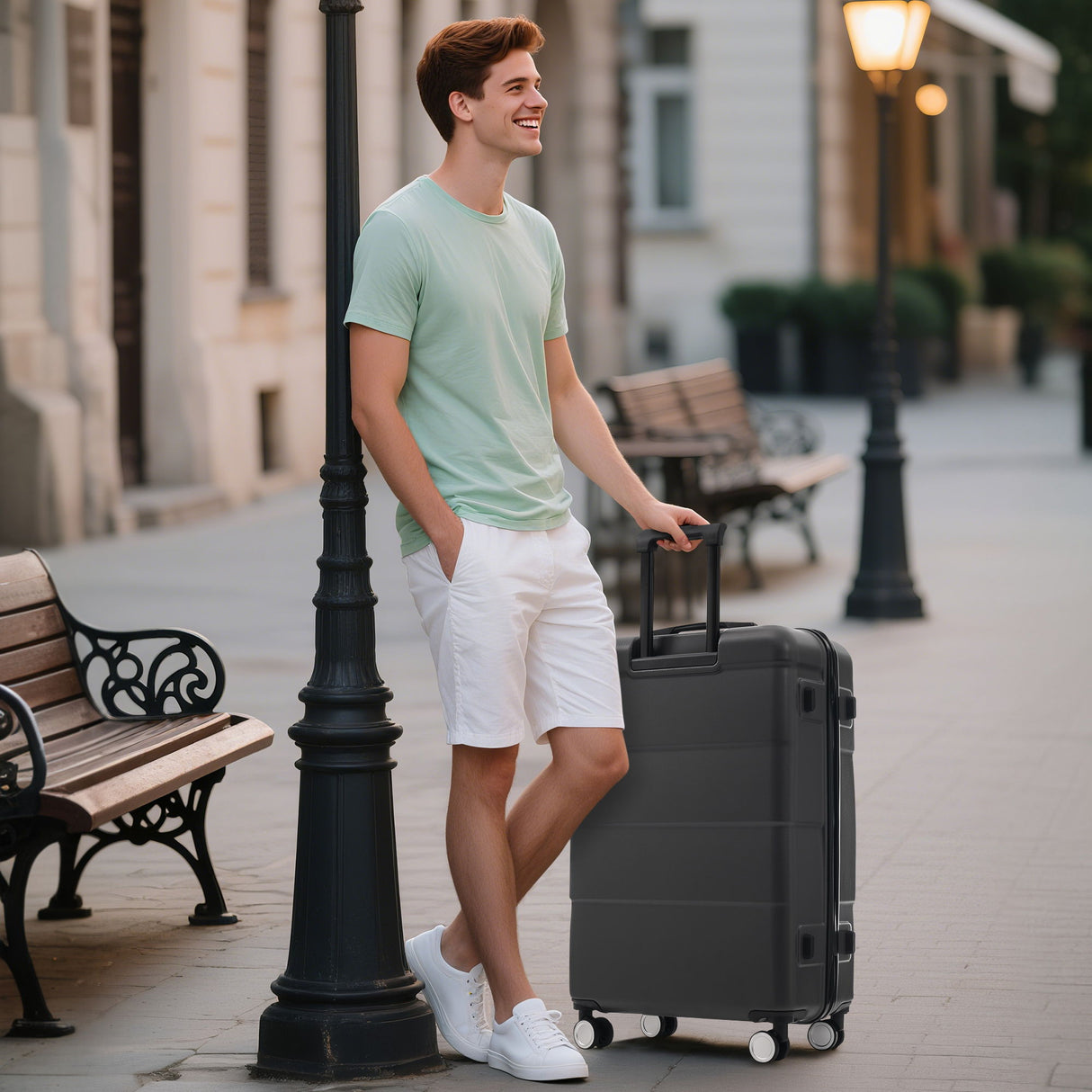 Hardshell Luggage Set 6 Piece With Duffel & Toiletry Bag