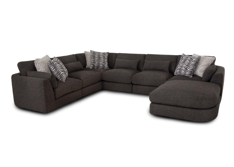 Z Laney 6-Piece Sectional w/ Ottoman - 93804x3+93803x2+93819