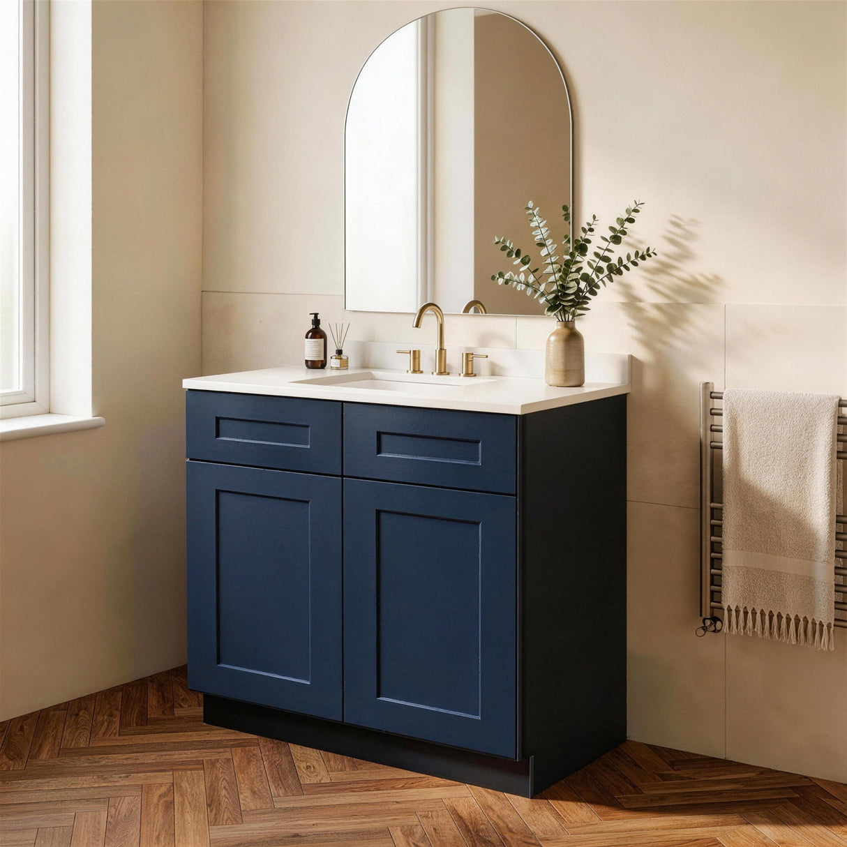 Shaker Base Cabinet With Soft-Close Hinges, Adjustable Shelf