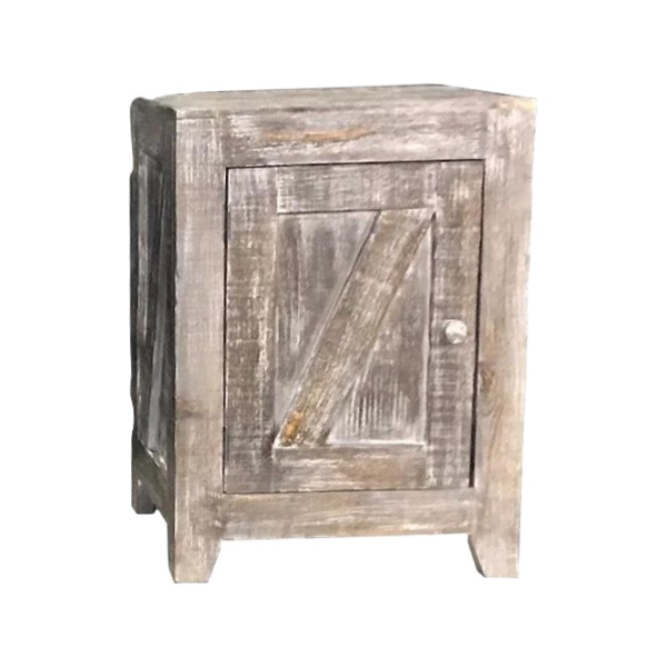 ZVO 555 BARNWOOD END TABLE SLIDING - 5382
