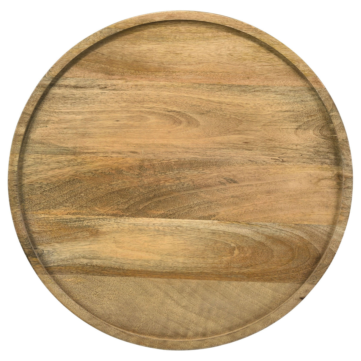 Pedestal Accent Table With Round Lipped Top