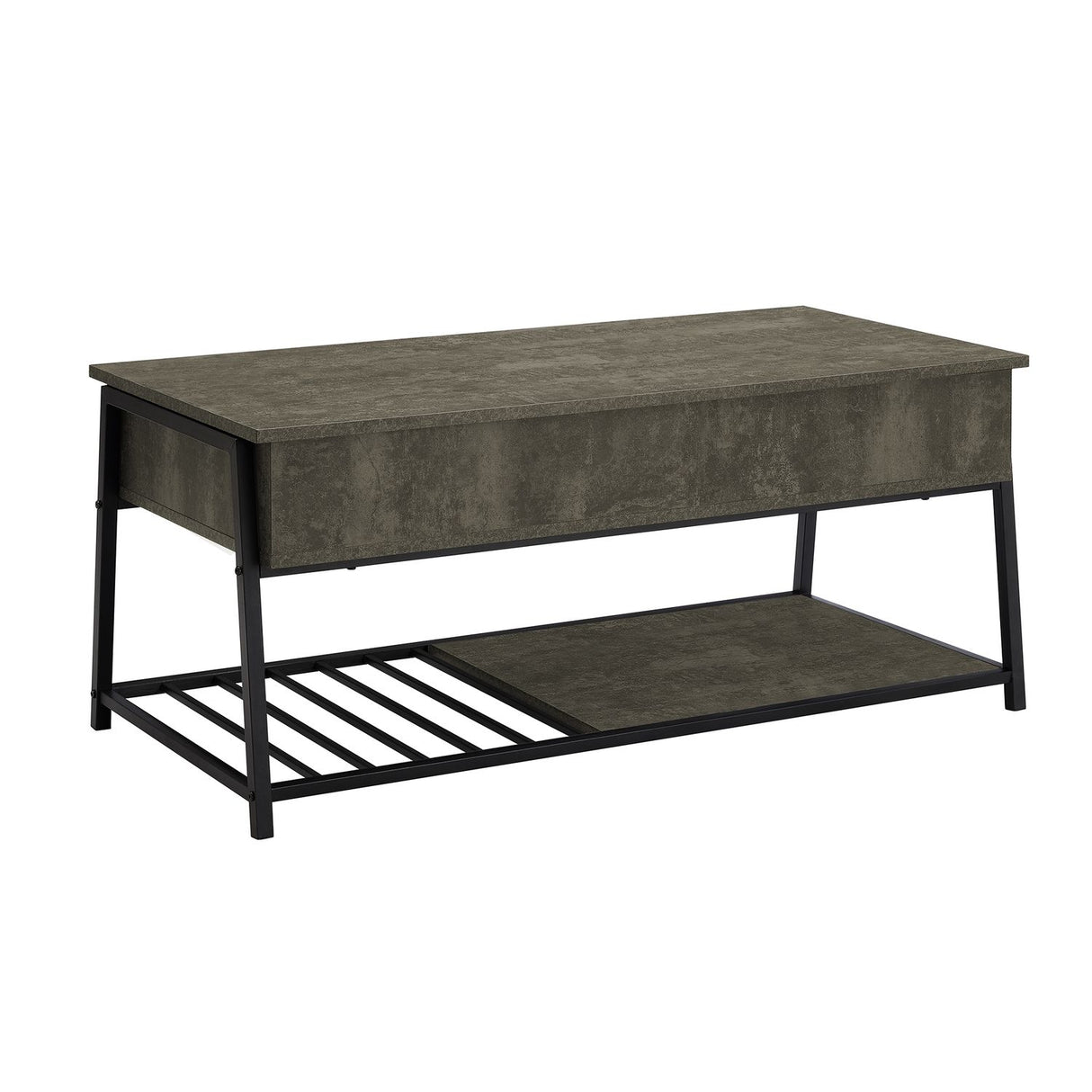 Contemporary Coffee Table, Lift Top, Rectangular