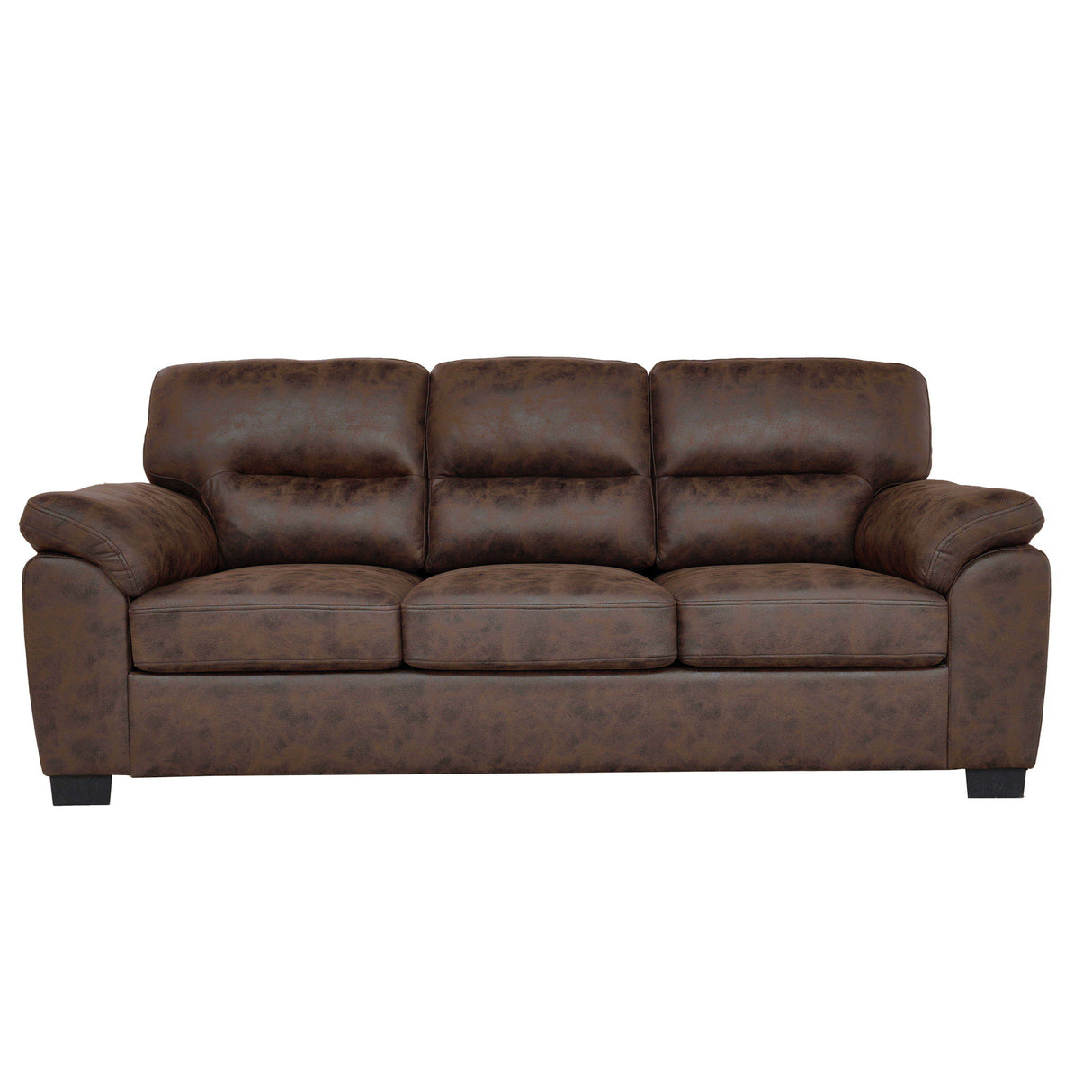 3 Seater Sofa With Padded Armrests And Triangular Leg