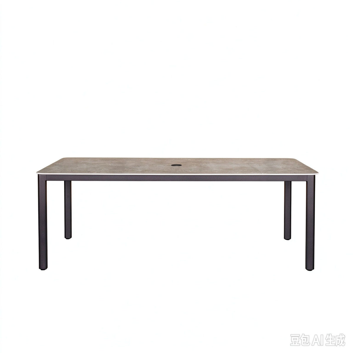 Verona - Dining Outdoor 7 Pieces Set - Dark Espresso / Gray / Off White