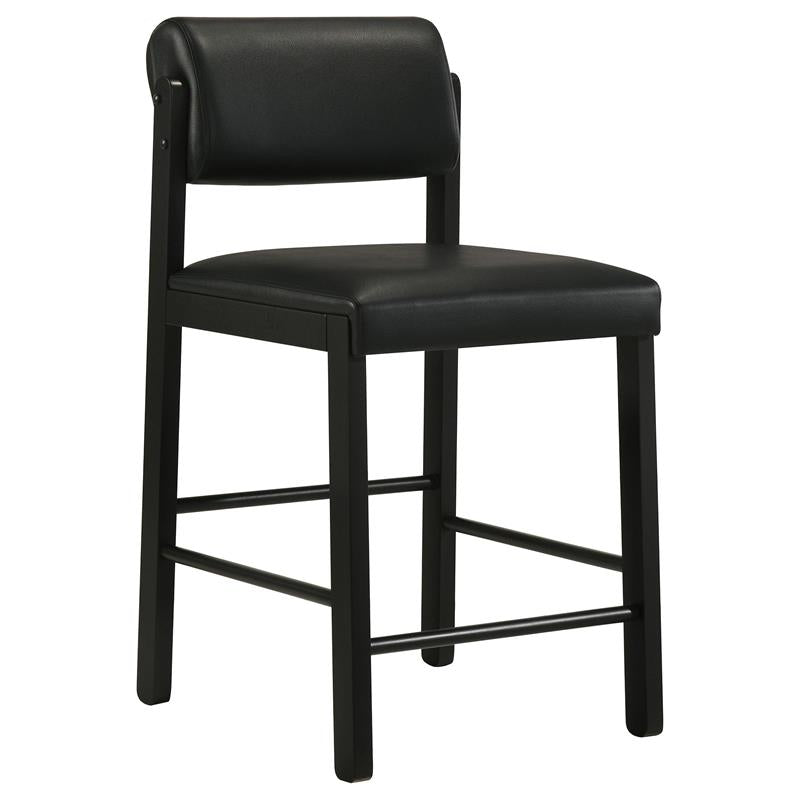 Kehoe Upholstered Counter Height Chair Black (Set of 2) - 193929BLK