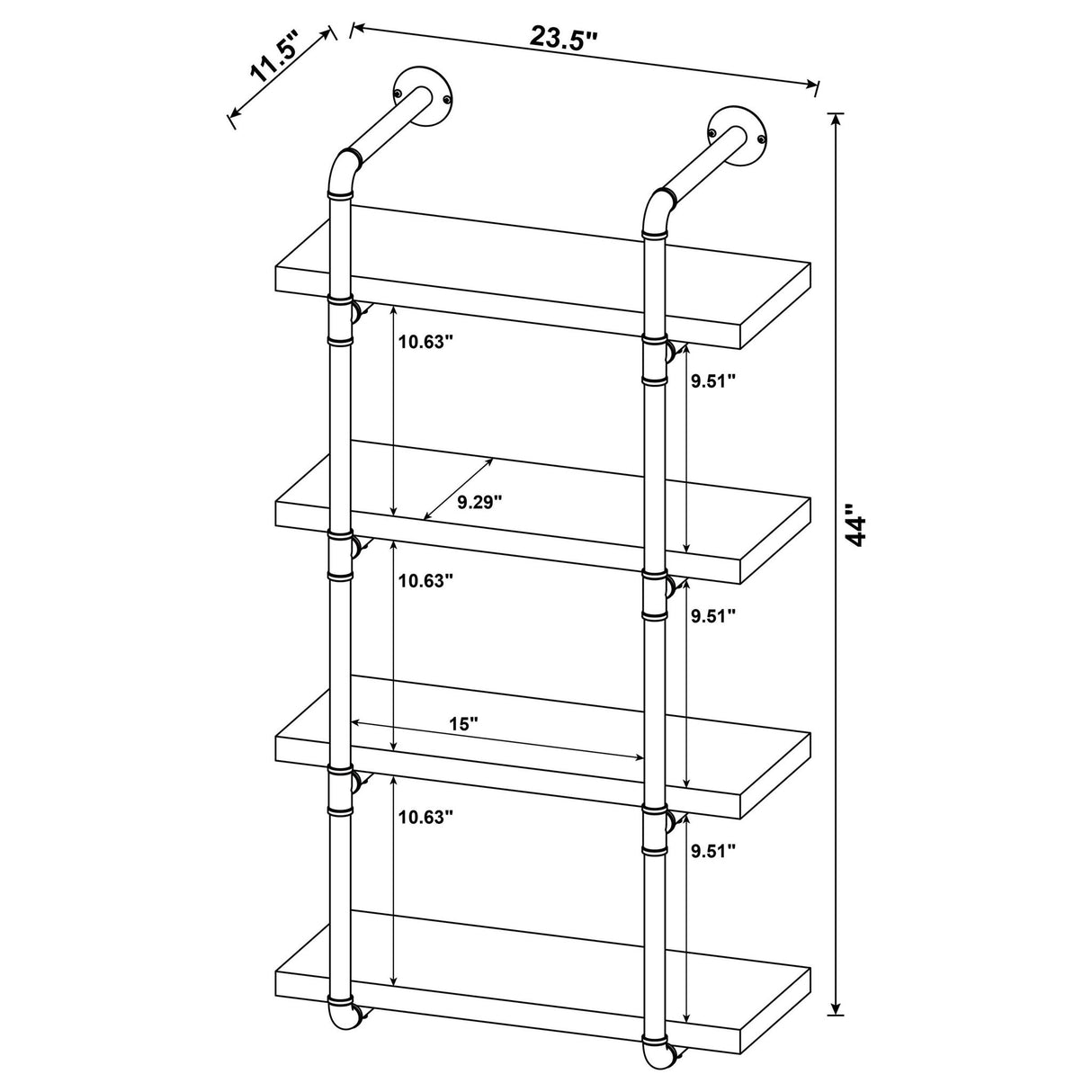 Industrial Design Wall Shelf